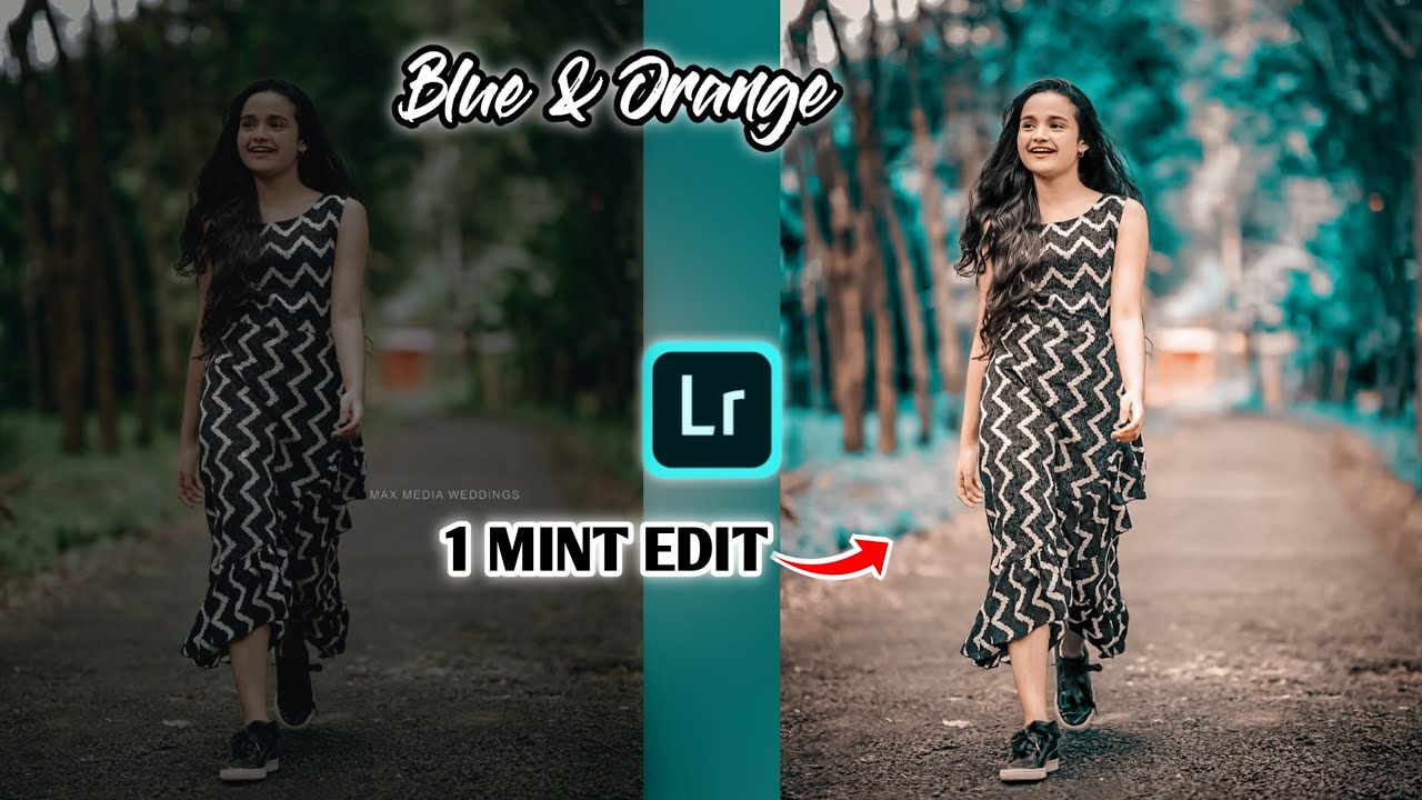 Lightroom Blue And Orange Photo Editing | Easy Tricks | Lr Photo Editing | Lightroom preset download