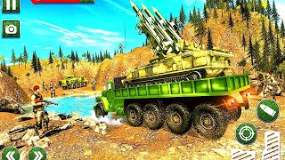 ABD Ordusu Nükleer Füze Fırlatıcı Kamyon 🚀 Askeri Drone Saldırısı ve Tank Savaşı | Android Gameplay screenshot 1
