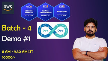 Batch 4 | Demo#1 | AWS + DevOps Training in తెలుగు | May 18th | 9652108596 | @RakeshTaninki​