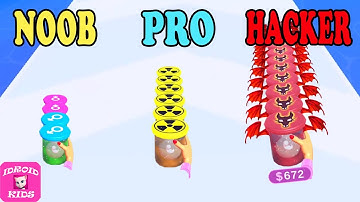 NOOB vs PRO vs HACKER - Clone Rush Gameplay