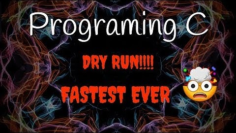 Programing in c//Part 1//DRY RUN or Output Finding Questions!!!!