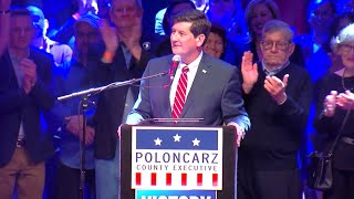Incumbent Mark Poloncarz declares victory in the race for Erie County Executive