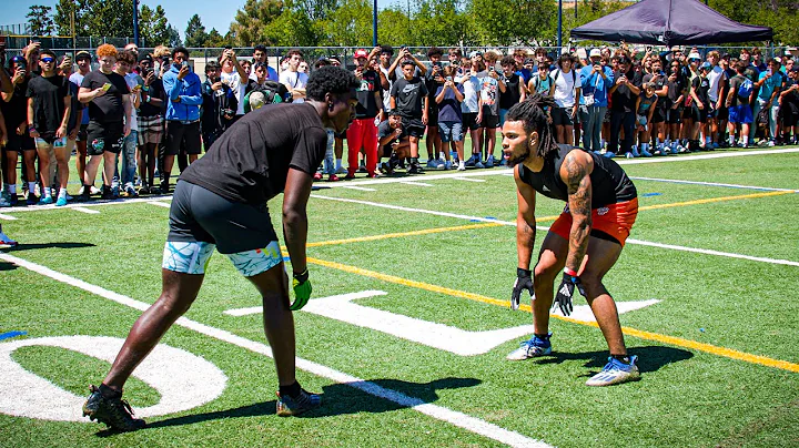 THE #2 WR IN THE NATION BODIED HIM ON THE 1ST PLAY...