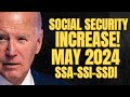 Good news social security increase may update  ssa ssi ssdi increased payments