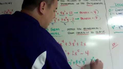 Sec 9.1 - Add and Subtract Polynomials