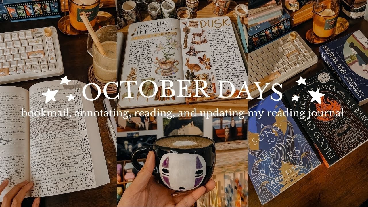 last days of october ☕ bookmail, reading journal, reading and annotating ✨