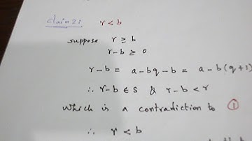 DIVISION ALGORITHM PROOF