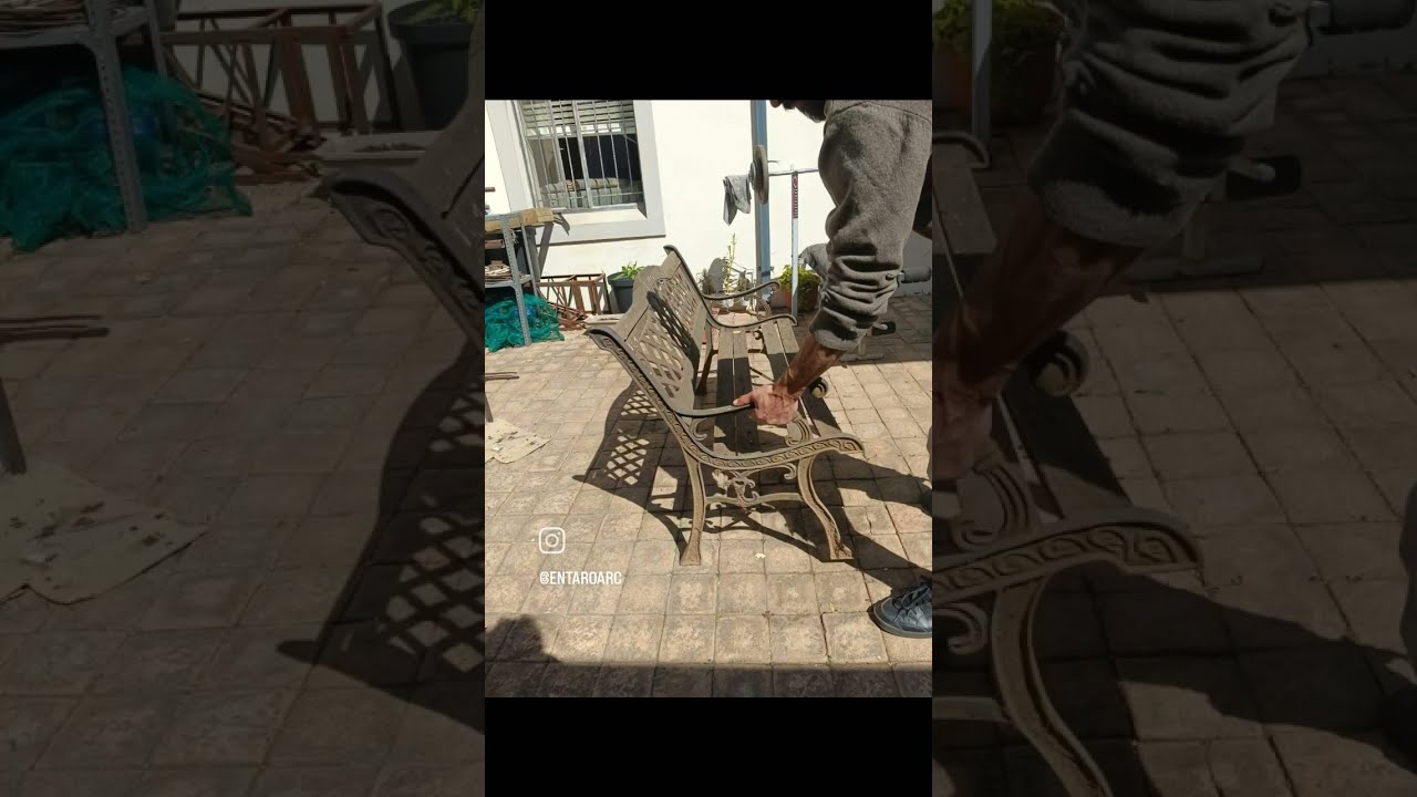 Classic Bench Restore, Rust Removal ,Wood Treatment 