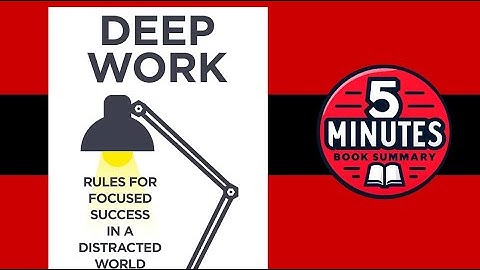 Deep Work: Rules for Focused Success in a Distracted World by Cal Newport | 5 minutes book summary