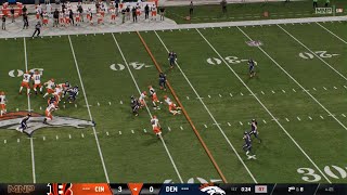 Madden NFL 26 Week 4 Simulation Cincinnati Bengals 2-1 vs Denver Broncos 1-2 MNF