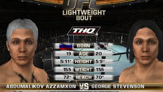 UFCG 2 | AZZAMXON ABDUMALIKOV VS GEORGE STEVENSON | UFC GAMEPLAY 21 | 27.04.2024 UFCG 2