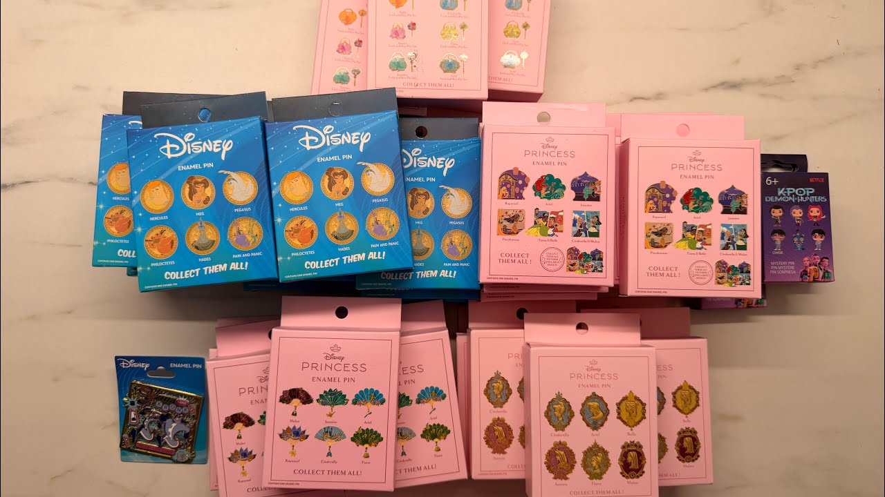 Relaxing Massive Disney Pins Unboxing Boxlunch Order