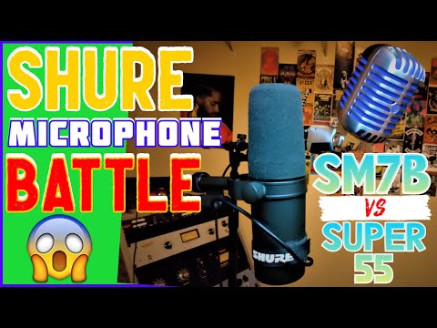 Shure SM7B VS Shure Super 55 - Speech And Pop Filter Test - What Is The Best Podcast Microphone?