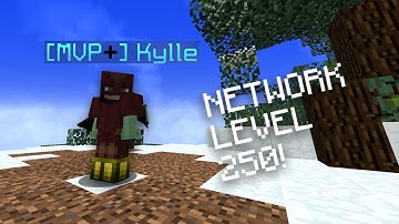 Hitting network level 250 on Hypixel!