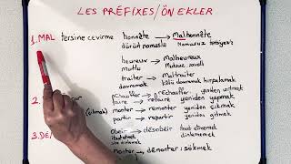 Fransızca Ön Ekler (Préfixes) : Mal - , Re - , Dé - /Dés - , Super/Sur - , Uni - , In - Örneklerle Resimi