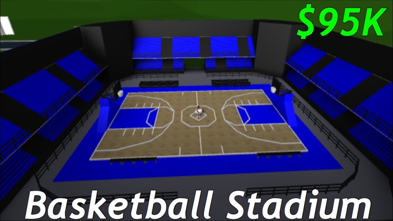ROBLOX To Bloxburg Basketball Stadium Speed Build 90K YouTube
