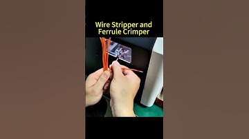 Wire Stripper and Ferrule Crimper #terminal #crimping#applicator #crimpingmachine#connectors