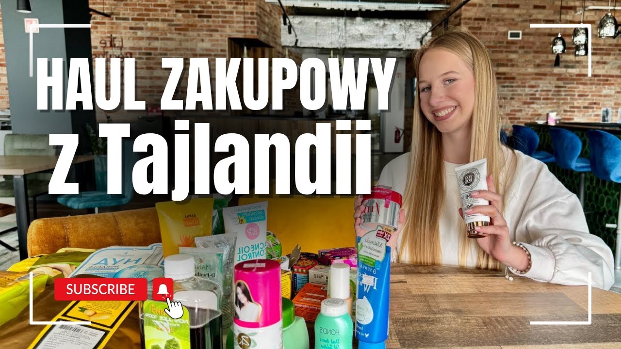 🛍️ OGROMNY HAUL Z TAJLANDII! Testujemy Viralowe Kosmetyki, Maseczki i Tajskie Specjały