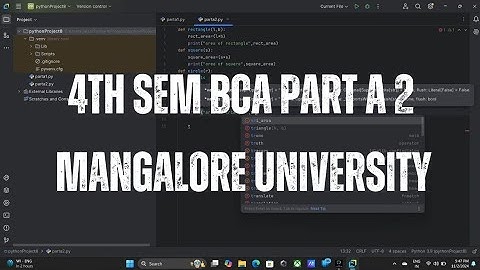 4th Sem BCA Part A 2 | PYTHON | Mangalore university| #mangaloreuniversity #bca #lab #python #4thsem