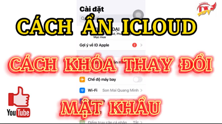 Hướng dẫn ẩn icloud trên iphone