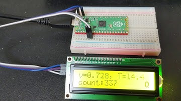 LED blink and LCD count-up by Raspberry Pi Pico