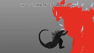 Godzilla in hell vs godzilla ultima true form slick ver. vs real scale