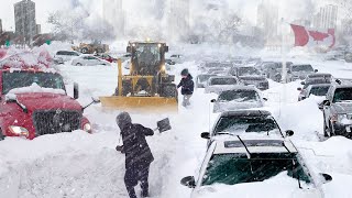 Heavy Snowfall hit Canada! Blizzard in Ontario and Lake-Effect Snow in New York, US