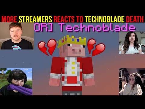 More Streamers REACTS to Technoblade DEATH (emotional) R.I.P