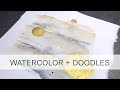 creating a peaceful abstract watercolor painting amidst chaos