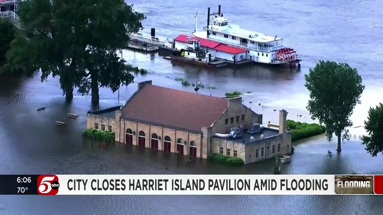 St. Paul canceling private events at Harriet Island Pavilion amid flooding