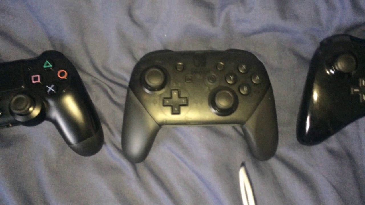 Switch Pro Controller Vs Ps4 Controller Vs Wii U Pro Controller Comparison Youtube