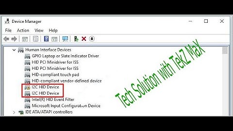 How To Solve I2C HID Device Driver Issues Easily