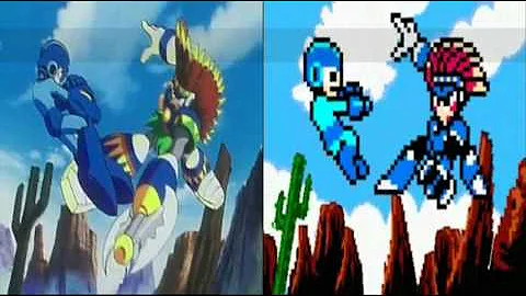 Comparison Megaman 8 Intros