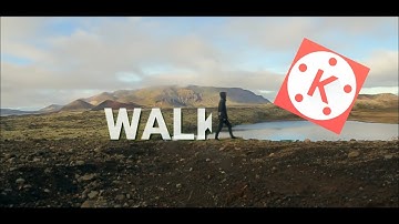 Reveal TEXT as you WALK | Masking | Kinemaster Tutorial |