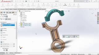 PISTON ASSEMBLY MATING  IN SOLIDWORKS