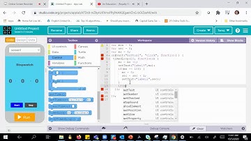 How to make a stopwatch using App Lab (Code.org)
