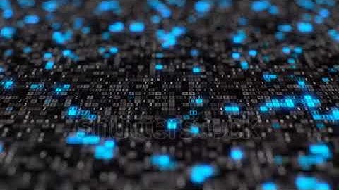 stock footage black blue hexadecimal big data digital code futuristic information technology compute