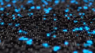 stock footage black blue hexadecimal big data digital code futuristic information technology compute