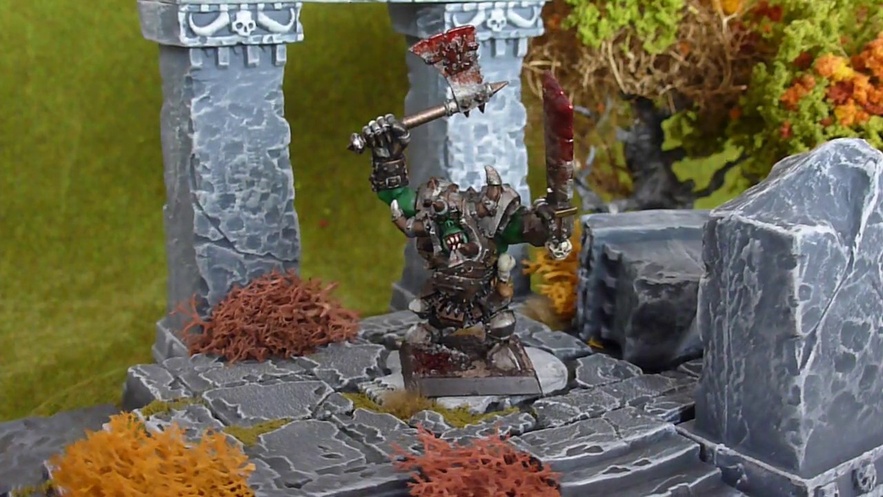 Borgut Facebeater / Black Orc Champion / Warhammer Metal OOP