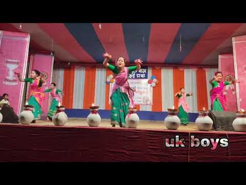 Uki Mari Ahise Rail Gari Khon Assamese song Stage program  Neelam Noyona  uk boys  2021