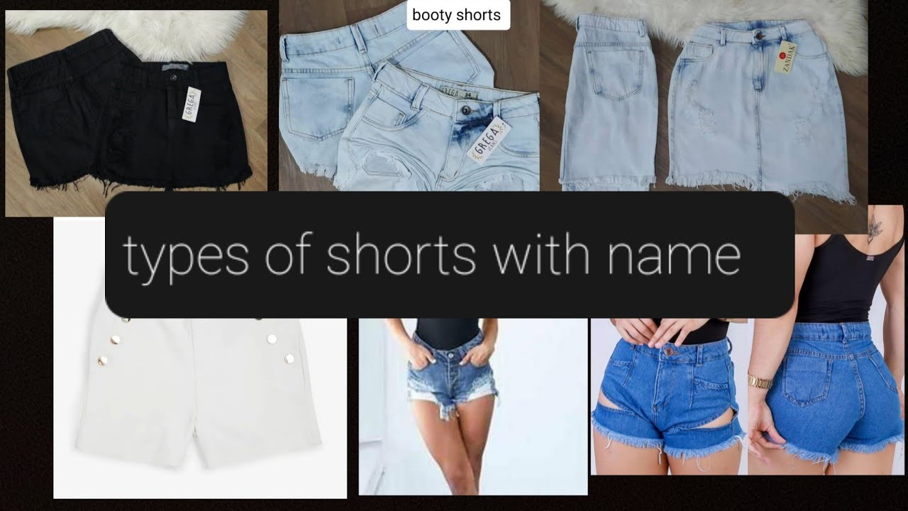 Types of shorts with name 👖trendy girl denim shorts with name