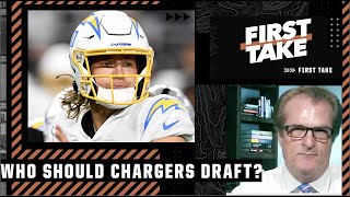 Mel Kiper Jr. explains who the Chargers need to draft for Justin Herbert | First Take