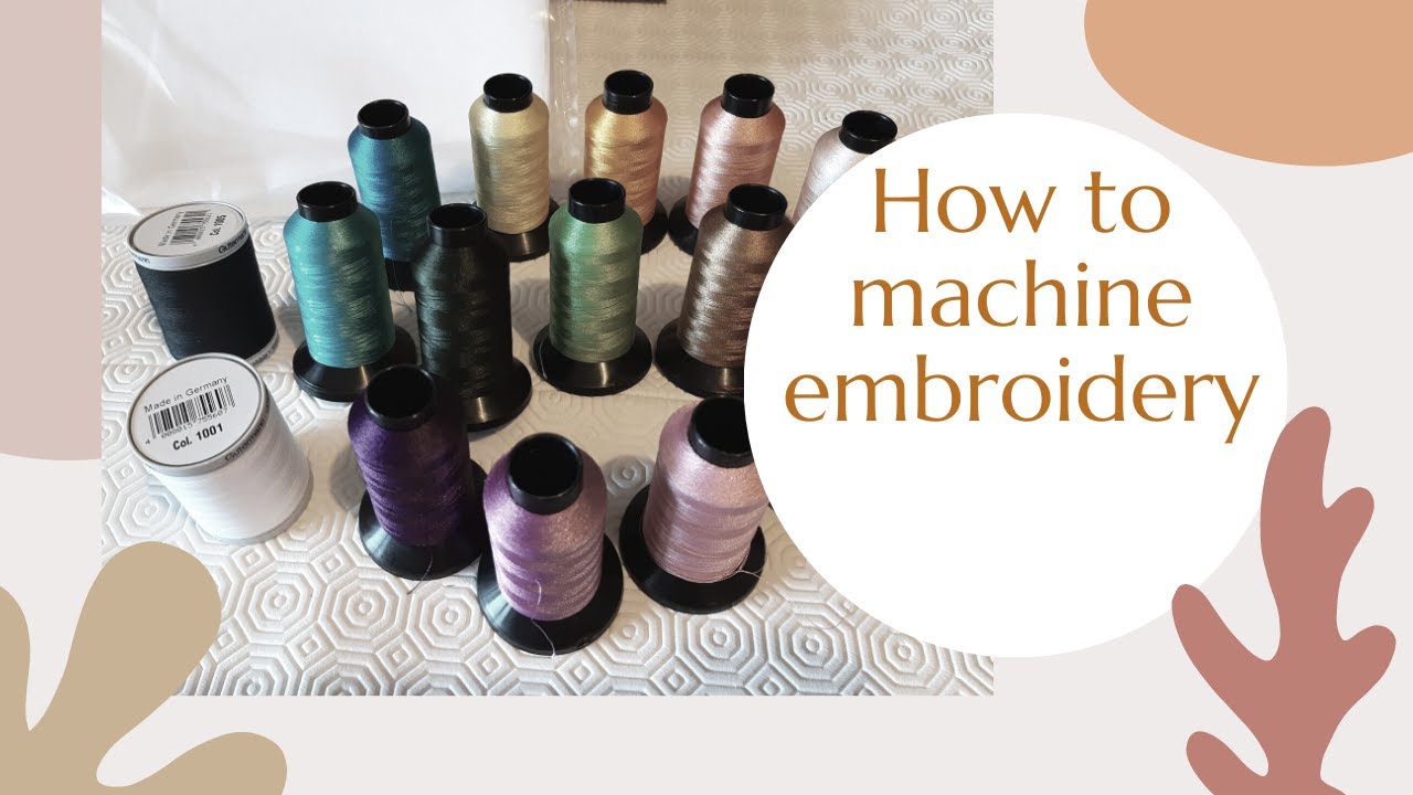How to machine embroidery, unboxing from Necchi Shop Italy YouTube