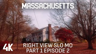 Massachusetts Autumn Road Trip 4K | Slow-Motion Fall Colors from Right Passenger Seat - Pt 1; Ep 2