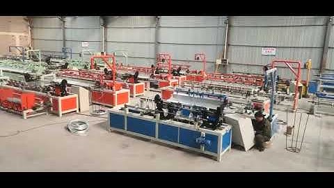 automatic chain link fence making machine assembly workshop
