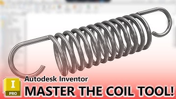 How to Model a Tension Spring in Autodesk Inventor 2025 - Beginner Tutorial
