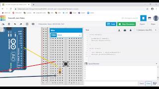 TInkerCAD Part 10. Buttons 102 with Arduino