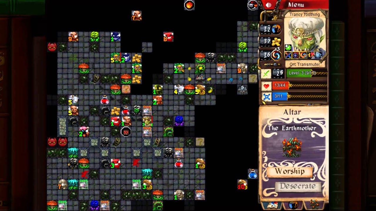 Desktop Dungeons - The Interior Decorator visits the Den of Danger