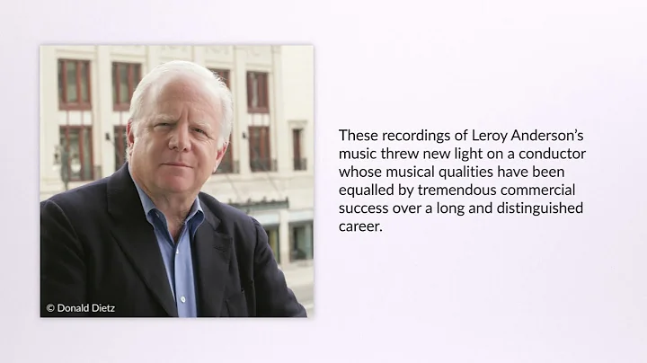 Leroy Andersons orchestral works conducted by Leonard Slatkin (5-disc boxed set)