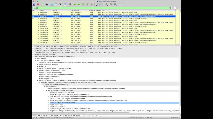 Extracting NTLM Hash Values from a Wireshark packet capture